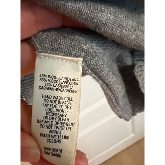 Juicy Couture Knit Cashmere Blend Sweater Dress Gray Size M - Picture 4 of 7